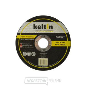 KELTIN fémvágó korong 125x1.2mm (25/100/400) KELTIN fémvágó korong 125x1.2mm (25/100/400) gallery main image