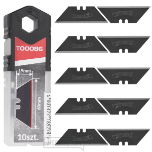 Trapéz alakú késpenge 60x19x0.6mm SK2H 10db (10/240) Trapéz alakú késpenge 60x19x0.6mm SK2H 10db (10/240) gallery main image