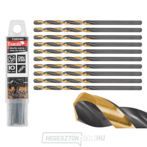 Fekete és arany HSS fém fúrószár 4.00mm (10/250/2500) Fekete és arany HSS fém fúrószár 4.00mm (10/250/2500) gallery main image