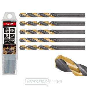 Fekete és arany HSS fém fúrószár 7.50mm (5/50/500) Fekete és arany HSS fém fúrószár 7.50mm (5/50/500) gallery main image