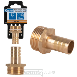 Sárgaréz tömlőcsonk 19mm - 1 Sárgaréz tömlőcsonk 19mm - 1