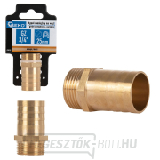 Sárgaréz tömlőcsatlakozó 25mm - 3/4 Sárgaréz tömlőcsatlakozó 25mm - 3/4