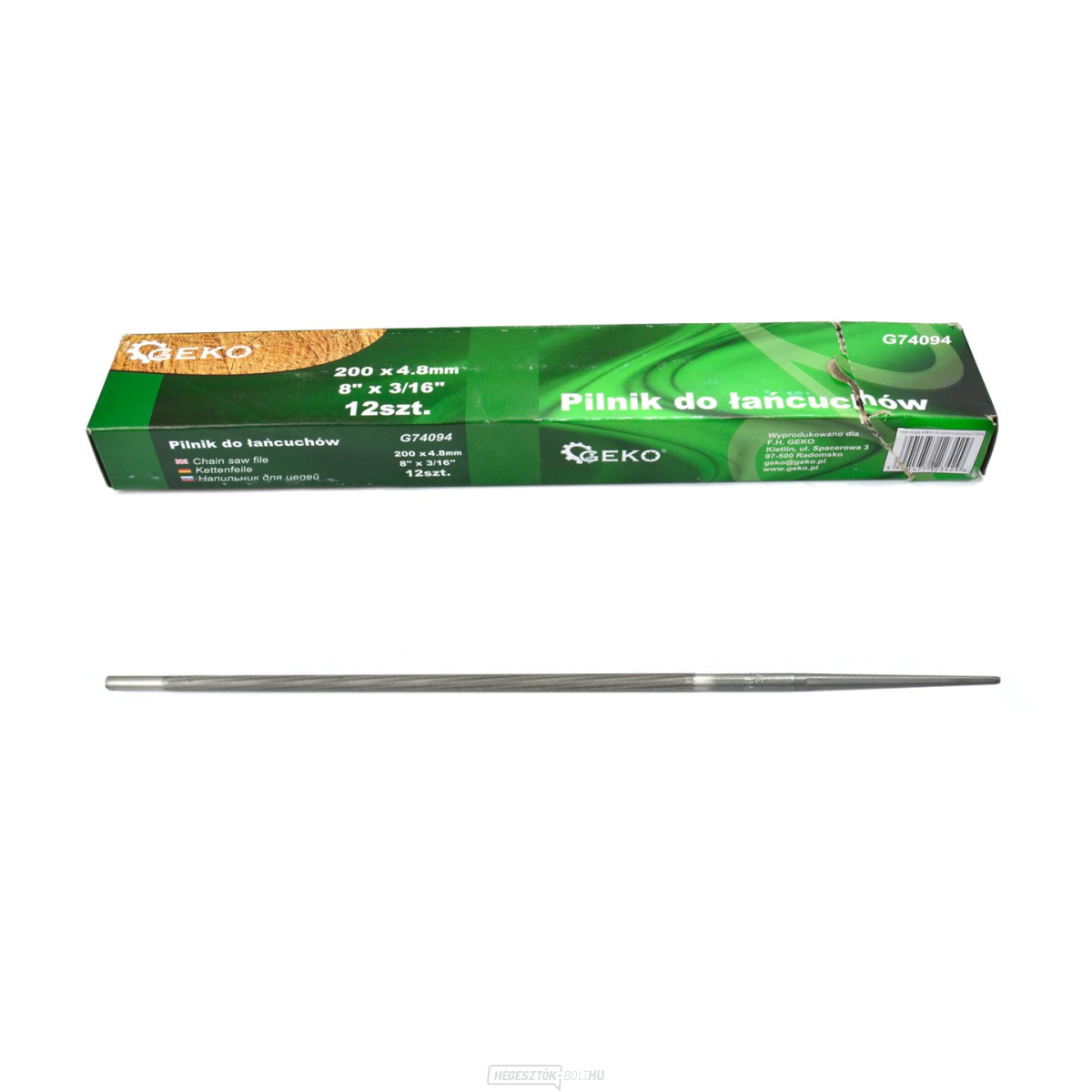4,8 mm-es kerek reszelő láncélezéshez (12/600)