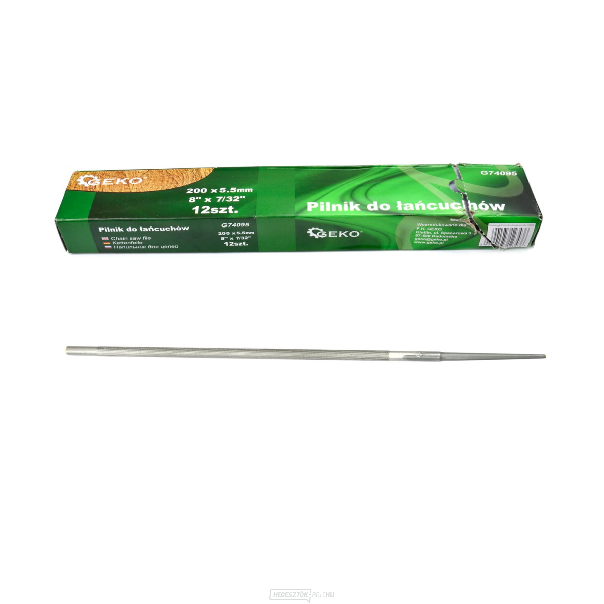 5,5 mm-es kerek reszelő láncélezéshez (12/600)
