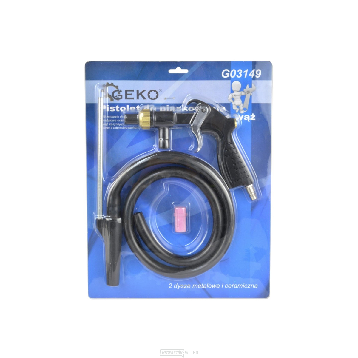 Homokfúvó pisztoly 2 x fúvóka + tömlő(20) Homokfúvó pisztoly 2 x fúvóka + tömlő(20) gallery main image