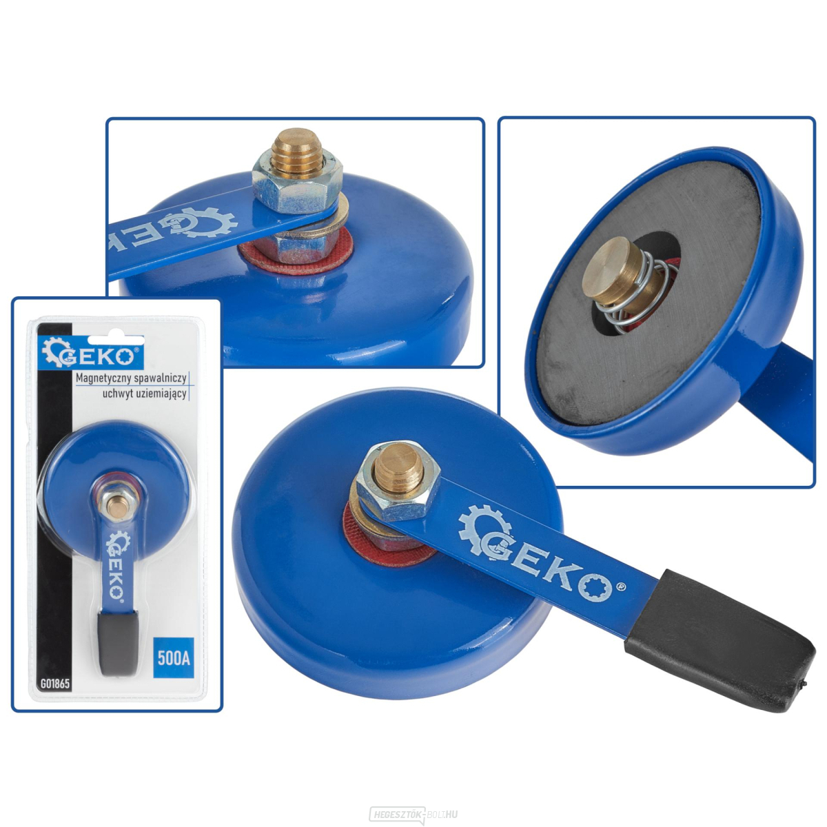 Mágneses földelő hegesztő bilincs 500A (12/24)