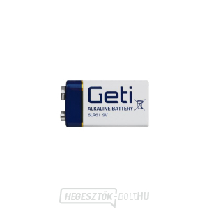 Elem 9V (6LR61) alkáli GETI Elem 9V (6LR61) alkáli GETI gallery main image