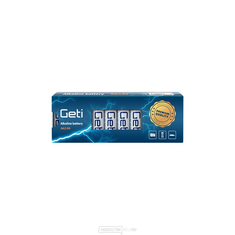 Elem AA (LR6) alkáli GETI 1.5V (10 db)