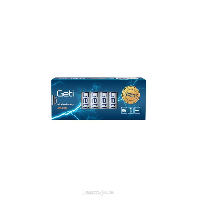 Elem AAA (LR03) alkáli GETI 1.5V (10 db)