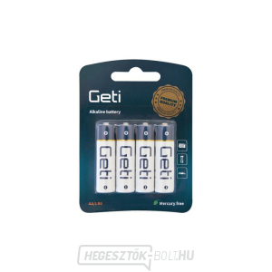 AA (LR6) elemes alkáli GETI 1,5 V buborékfólia (4 db) AA (LR6) elemes alkáli GETI 1,5 V buborékfólia (4 db) gallery main image