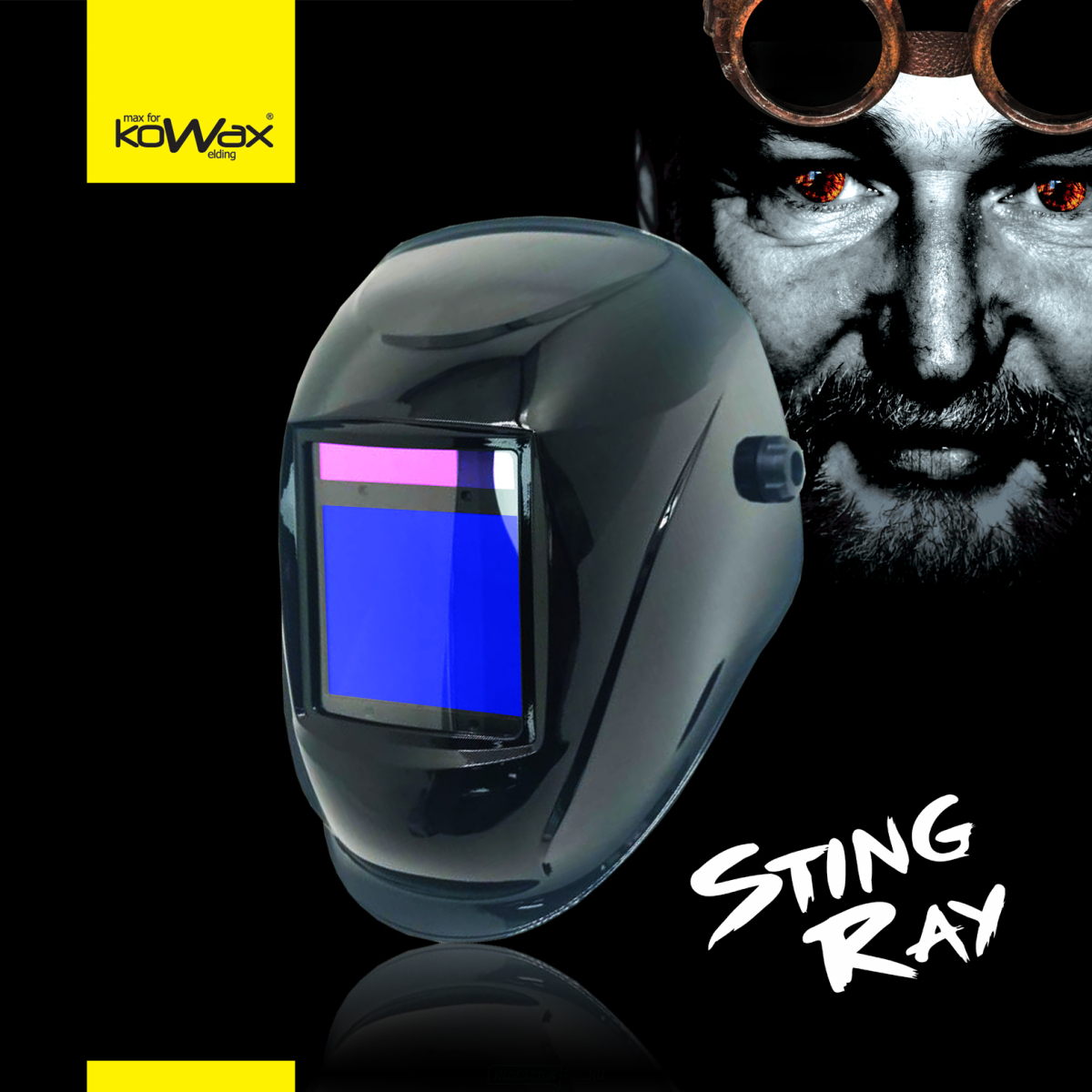 KOWAX® StingRay-Y öntompító lézerhegesztő sisak