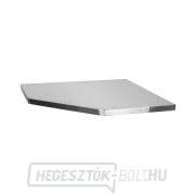 Matabro MB-TGW34S, Sarok rozsdamentes acél munkalap műhelybútor-garnitúrához | 865x865x40 mm Előnézet 