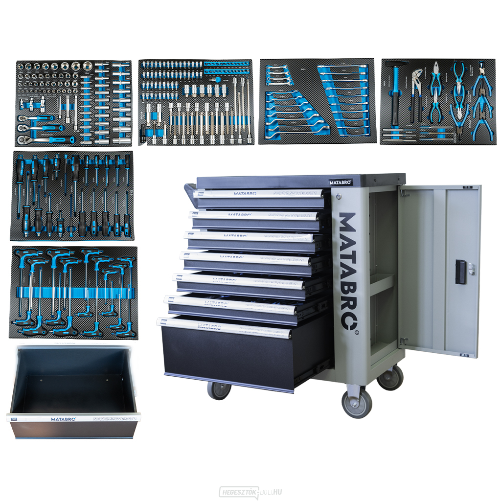 Műhelykocsi szerszámokkal Matabro MB-TC01 | 251 db