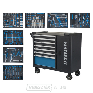 Műhelykocsi szerszámokkal Matabro MB-TC02 | 298 db Műhelykocsi szerszámokkal Matabro MB-TC02 | 298 db gallery main image