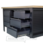 Munkaasztal Matabro MB-TSK7506-L | 6 fiókos | 1 polc | 1690 x 600 x 860 - 900 mm náhled