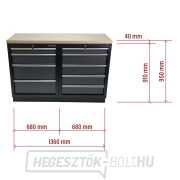 AKCIÓS KÉSZLET Műhelyszekrény MB-TGC1305 és MB-TGC1304 fa munkalappal MB-TGW53 náhled