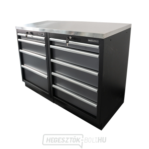 AKCIÓS KÉSZLET MB-TGC1305 és MB-TGC1304 műhelyszekrény rozsdamentes acél munkalappal MB-TGW53S AKCIÓS KÉSZLET MB-TGC1305 és MB-TGC1304 műhelyszekrény rozsdamentes acél munkalappal MB-TGW53S gallery main image