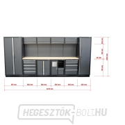 AKCIÓS SZETT 10 db-os műhelybútor készlet SET-CA01013 fa munkalappal MB-TGW53 náhled