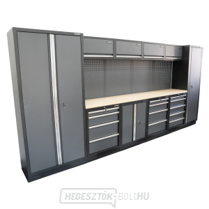 AKCIÓS SZETT 10 db-os műhelybútor készlet SET-CA01016 fa munkalappal MB-TGW53 AKCIÓS SZETT 10 db-os műhelybútor készlet SET-CA01016 fa munkalappal MB-TGW53 gallery main image