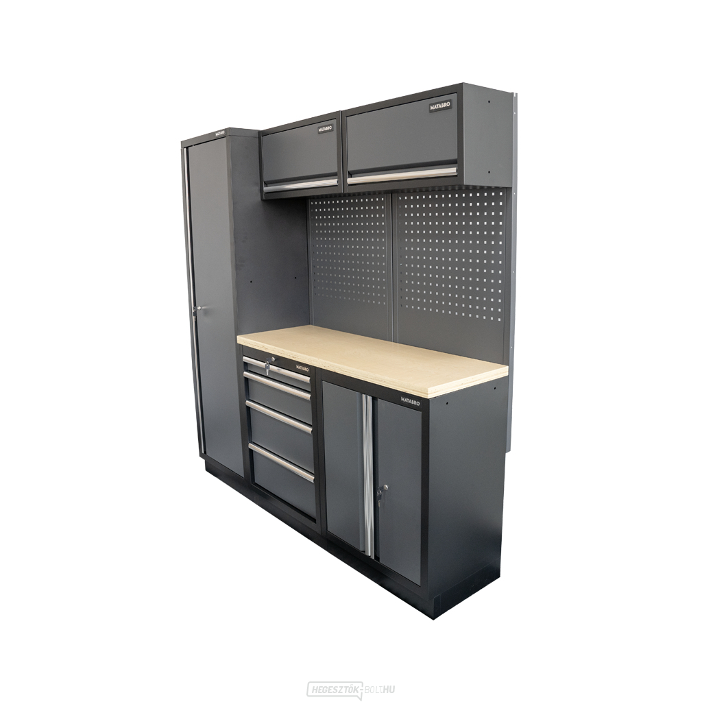 AKCIÓS SZETT 5 db-os műhelybútor készlet SET-CA01021 fa munkalappal MB-TGW53 AKCIÓS SZETT 5 db-os műhelybútor készlet SET-CA01021 fa munkalappal MB-TGW53 gallery main image