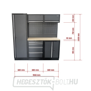 AKCIÓS SZETT 5 db-os műhelybútor készlet SET-CA01021 fa munkalappal MB-TGW53 náhled