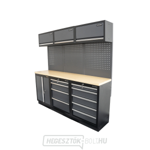 AKCIÓS SZETT 6 db-os műhelybútor készlet SET-CA01027 fa munkalappal MB-TGW80 AKCIÓS SZETT 6 db-os műhelybútor készlet SET-CA01027 fa munkalappal MB-TGW80 gallery main image