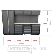 AKCIÓS SZETT 7 db-os műhelybútor készlet SET-CA01029 fa munkalappal MB-TGW80 náhled