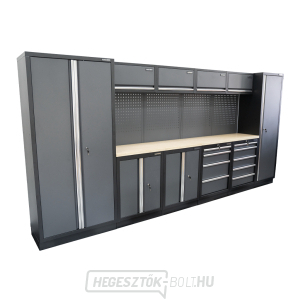 AKCIÓS SZETT 10 db-os műhelybútor készlet SET-CA01031 fa munkalappal MB-TGW53 AKCIÓS SZETT 10 db-os műhelybútor készlet SET-CA01031 fa munkalappal MB-TGW53 gallery main image