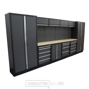 AKCIÓS SZETT 10 db-os műhelybútor készlet SET-CA01033 fa munkalappal MB-TGW53 AKCIÓS SZETT 10 db-os műhelybútor készlet SET-CA01033 fa munkalappal MB-TGW53 gallery main image