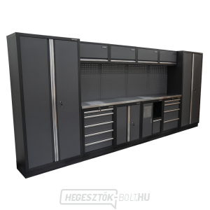 AKCIÓS SZETT 10 db-os műhelybútor készlet SET-CA01038 rozsdamentes acél munkalappal MB-TGW53S AKCIÓS SZETT 10 db-os műhelybútor készlet SET-CA01038 rozsdamentes acél munkalappal MB-TGW53S gallery main image