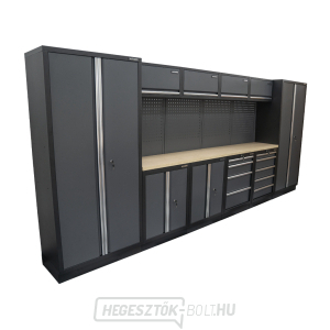 AKCIÓS SZETT 10 db-os műhelybútor készlet SET-CA01039 fa munkalappal MB-TGW53 AKCIÓS SZETT 10 db-os műhelybútor készlet SET-CA01039 fa munkalappal MB-TGW53 gallery main image
