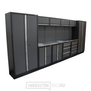 AKCIÓS SZETT 10 db-os műhelybútor készlet SET-CA01040 rozsdamentes acél munkalappal MB-TGW53S AKCIÓS SZETT 10 db-os műhelybútor készlet SET-CA01040 rozsdamentes acél munkalappal MB-TGW53S gallery main image