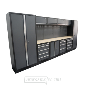 AKCIÓS SZETT 10 db-os műhelybútor készlet SET-CA01041 fa munkalappal MB-TGW53 AKCIÓS SZETT 10 db-os műhelybútor készlet SET-CA01041 fa munkalappal MB-TGW53 gallery main image