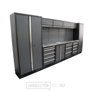 AKCIÓS SZETT 10 db-os műhelybútor készlet SET-CA01042 rozsdamentes acél munkalappal MB-TGW53S AKCIÓS SZETT 10 db-os műhelybútor készlet SET-CA01042 rozsdamentes acél munkalappal MB-TGW53S gallery main image