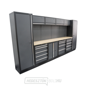 AKCIÓS SZETT 10 db-os műhelybútor készlet SET-CA01043 fa munkalappal MB-TGW53 AKCIÓS SZETT 10 db-os műhelybútor készlet SET-CA01043 fa munkalappal MB-TGW53 gallery main image