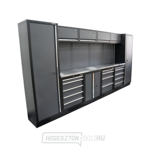 AKCIÓS SZETT 10 db-os műhelybútor készlet SET-CA01044 rozsdamentes acél munkalappal MB-TGW53S AKCIÓS SZETT 10 db-os műhelybútor készlet SET-CA01044 rozsdamentes acél munkalappal MB-TGW53S gallery main image