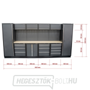 AKCIÓS SZETT 10 db-os műhelybútor készlet SET-CA01045 fa munkalappal MB-TGW53 náhled