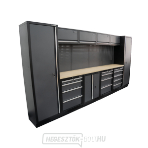 AKCIÓS SZETT 10 db-os műhelybútor készlet SET-CA01045 fa munkalappal MB-TGW53 AKCIÓS SZETT 10 db-os műhelybútor készlet SET-CA01045 fa munkalappal MB-TGW53 gallery main image