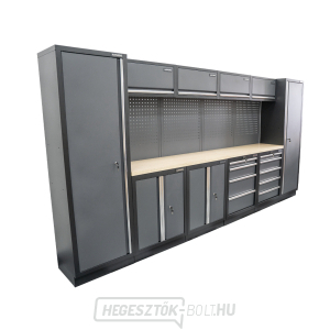 AKCIÓS SZETT 10 db-os műhelybútor készlet SET-CA01049 fa munkalappal MB-TGW53 AKCIÓS SZETT 10 db-os műhelybútor készlet SET-CA01049 fa munkalappal MB-TGW53 gallery main image