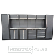 AKCIÓS SZETT 10 db-os műhelybútor készlet SET-CA01050 rozsdamentes acél munkalappal MB-TGW53S Előnézet 
