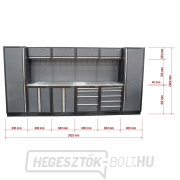 AKCIÓS SZETT 10 db-os műhelybútor készlet SET-CA01050 rozsdamentes acél munkalappal MB-TGW53S AKCIÓS SZETT 10 db-os műhelybútor készlet SET-CA01050 rozsdamentes acél munkalappal MB-TGW53S náhled