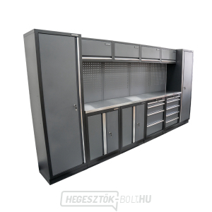 AKCIÓS SZETT 10 db-os műhelybútor készlet SET-CA01050 rozsdamentes acél munkalappal MB-TGW53S AKCIÓS SZETT 10 db-os műhelybútor készlet SET-CA01050 rozsdamentes acél munkalappal MB-TGW53S gallery main image
