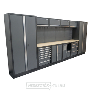 AKCIÓS SZETT 10 db-os műhelybútor készlet SET-CA01055 fa munkalappal MB-TGW53 AKCIÓS SZETT 10 db-os műhelybútor készlet SET-CA01055 fa munkalappal MB-TGW53 gallery main image