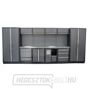 AKCIÓS SZETT 10 db-os műhelybútor készlet SET-CA01056 rozsdamentes acél munkalappal MB-TGW53S Előnézet 