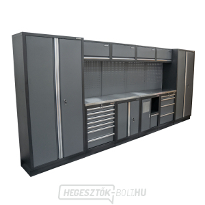 AKCIÓS SZETT 10 db-os műhelybútor készlet SET-CA01056 rozsdamentes acél munkalappal MB-TGW53S AKCIÓS SZETT 10 db-os műhelybútor készlet SET-CA01056 rozsdamentes acél munkalappal MB-TGW53S gallery main image