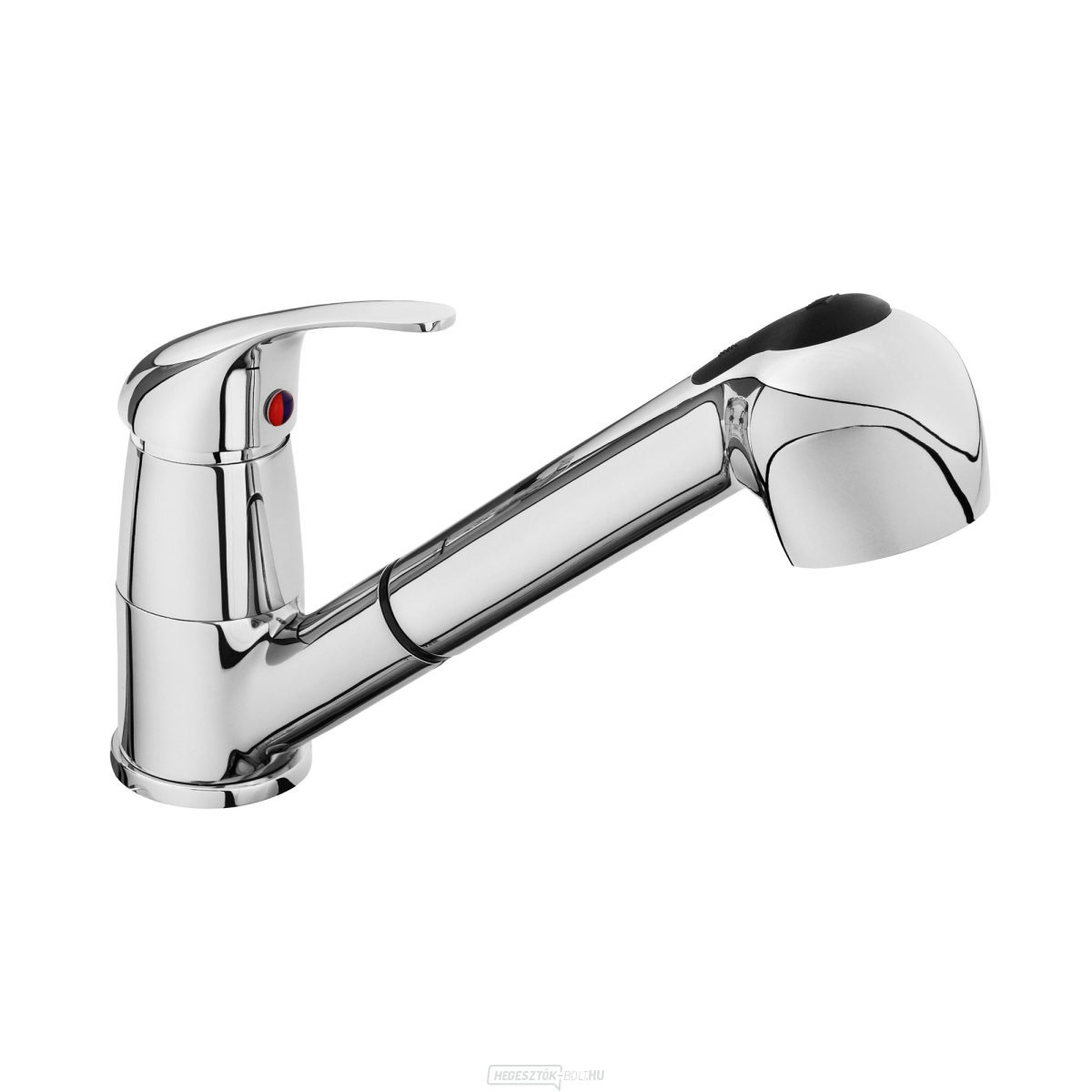 Teleszkópos mosogató csaptelep, tömlő hossza 130cm, 35mm, króm Teleszkópos mosogató csaptelep, tömlő hossza 130cm, 35mm, króm gallery main image