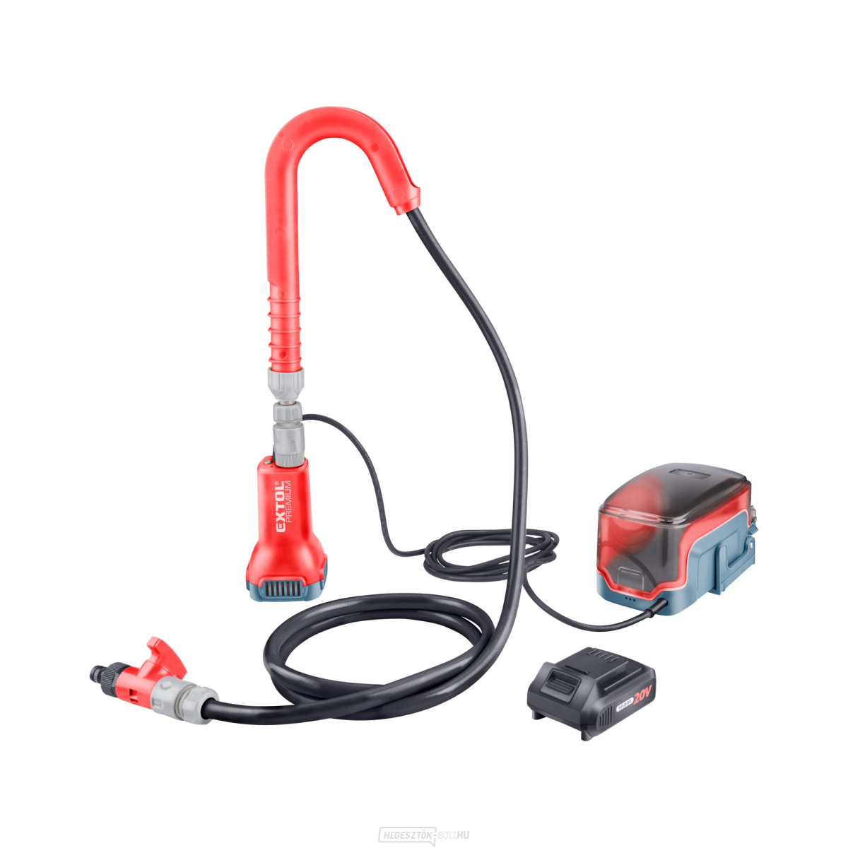 Akkumulátor szivattyú Extol hordóhoz, SHARE20V, 2Ah
