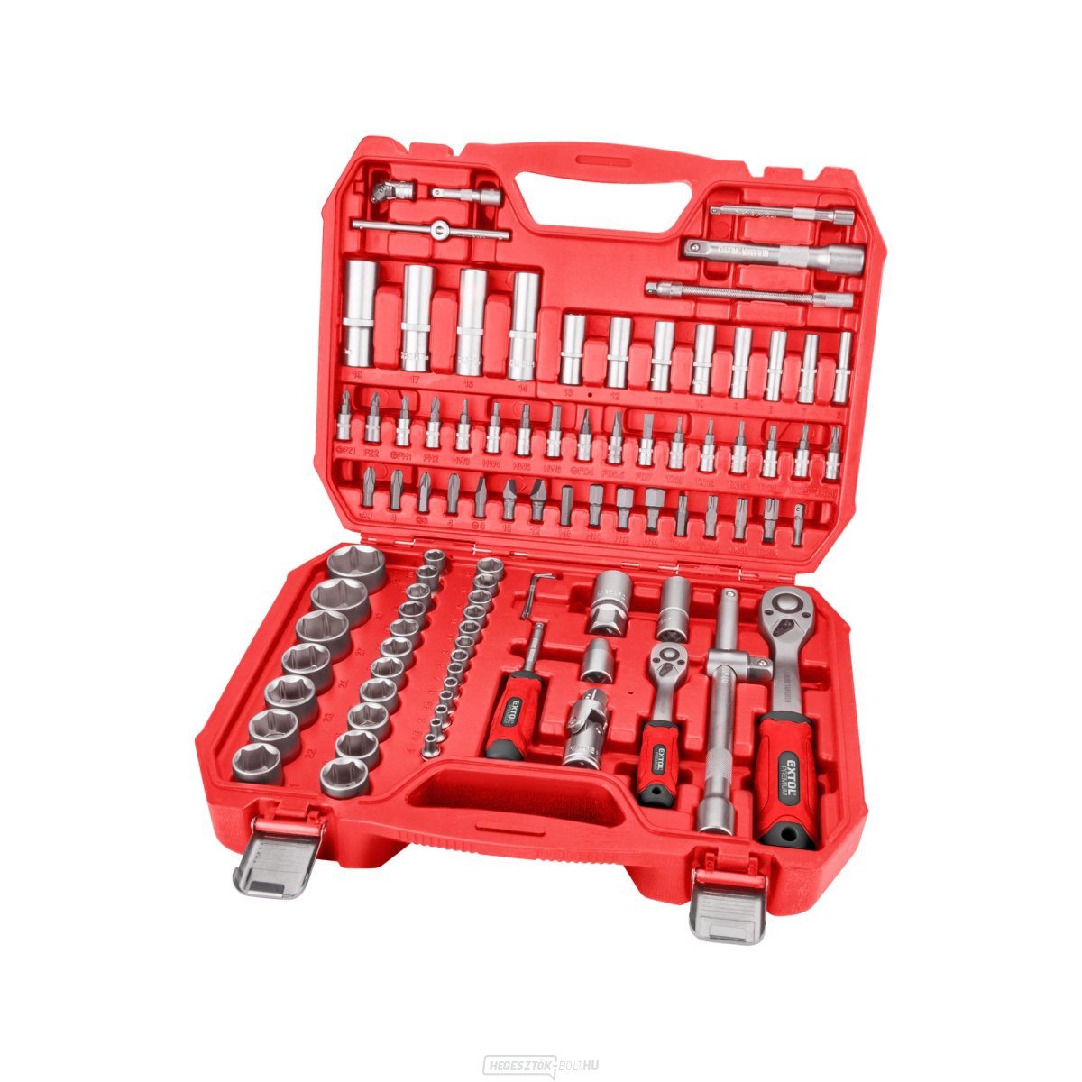 Extol aljzatok, 94 db-os készlet, 1/4", 1/2", CrV/S2