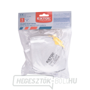 5 db-os légzésvédő készlet kilégzőszeleppel és aktív szénszűrővel, FFP2 NR osztály, összecsukható Előnézet 