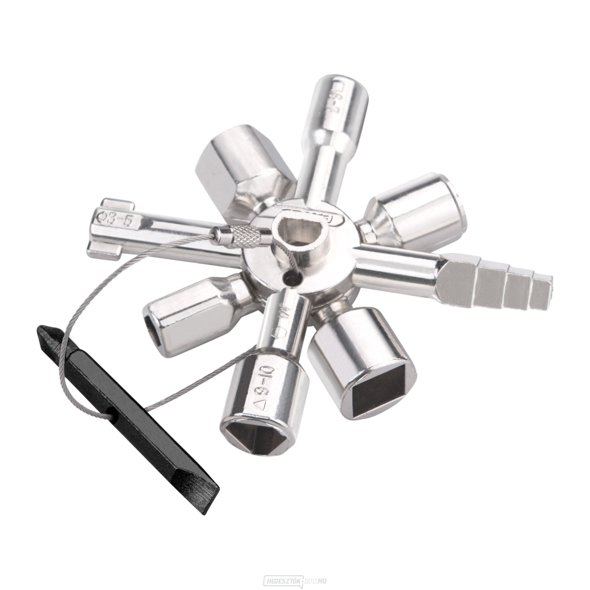 Többfunkciós kulcs, 15 funkciós, elosztódobozokhoz